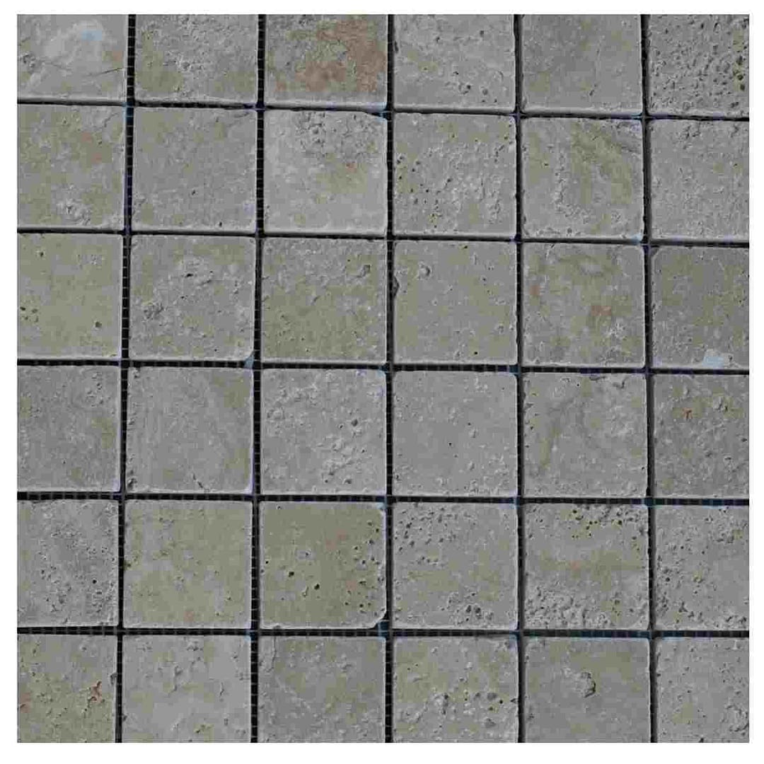 Classic Beige Travertine meshed netted mosaic
