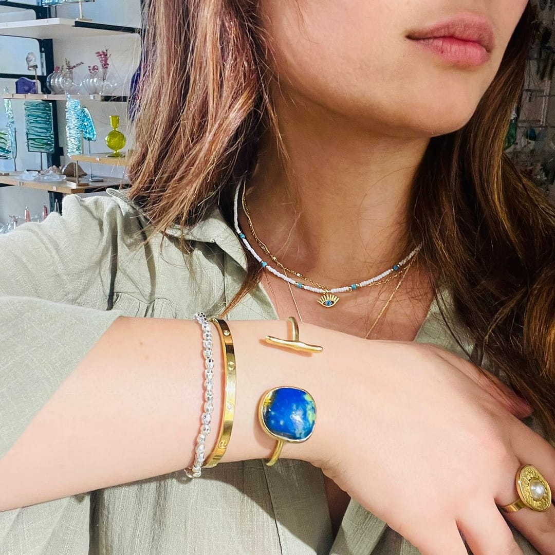 Cam Tasarım Elyapımı Bileklik - Görsel 3