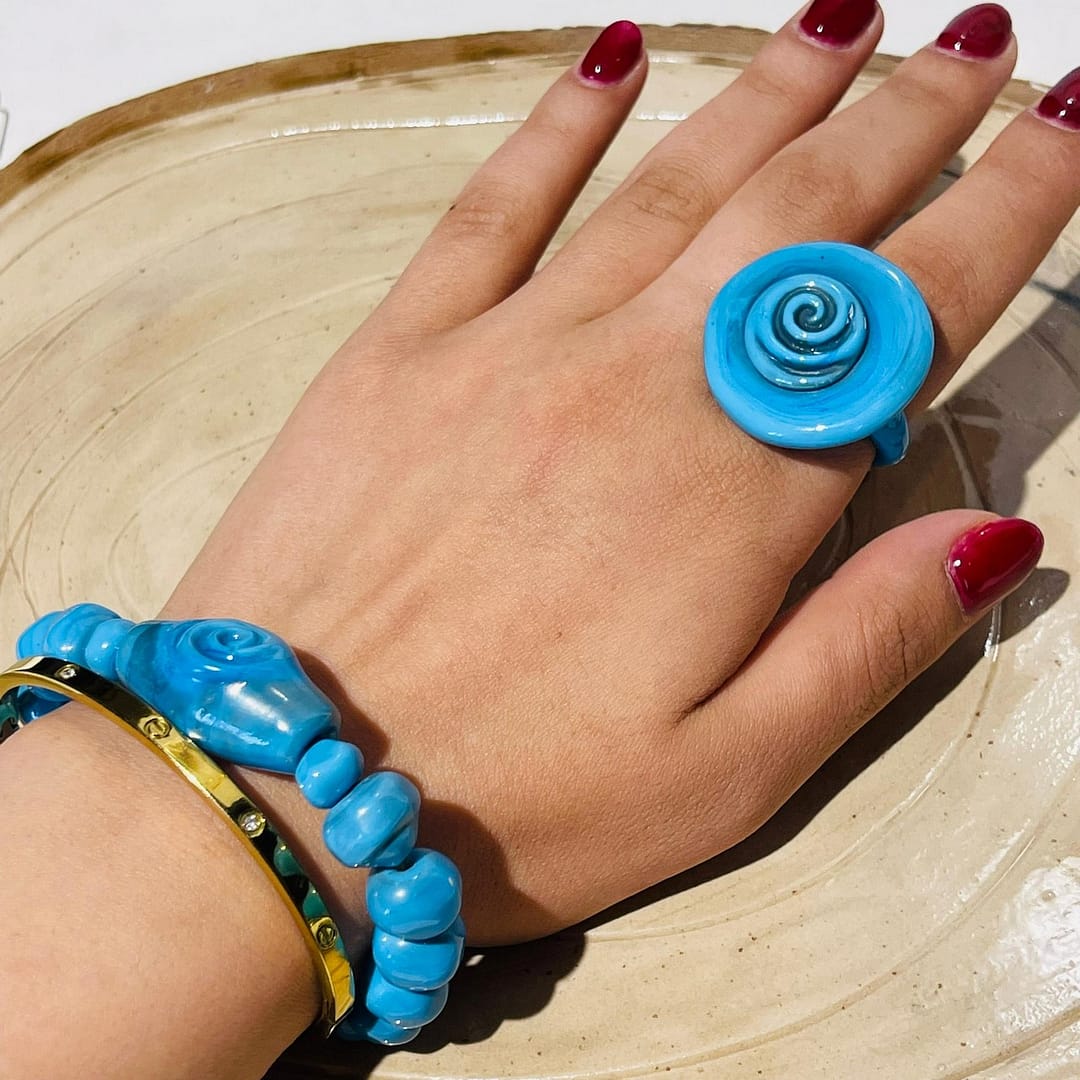 Cam Tasarım Elyapımı Bileklik - Görsel 3