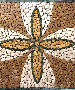 Ceramic decor netted meshed medallion