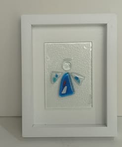 blue angel glass picture frame
