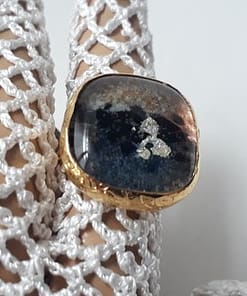 Gümüşlü "Salda Serisi" Cam Yüzük