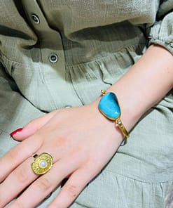 Glass Unique Bracelet by Gamze Haberal