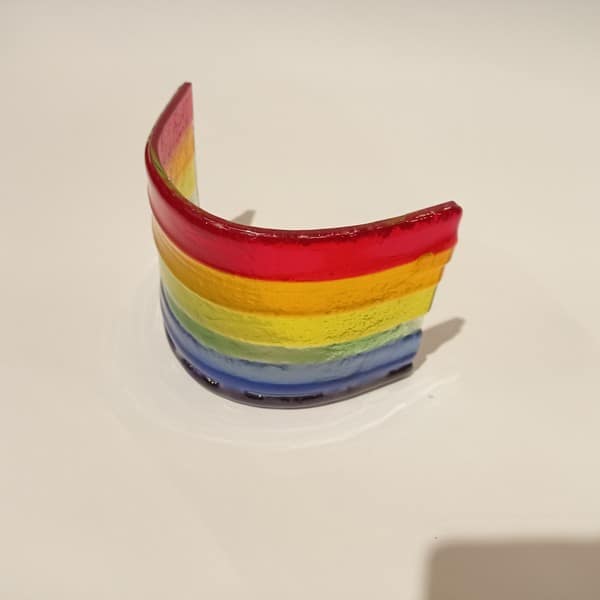 Gökkuşağı Panel Mumluk Dekor