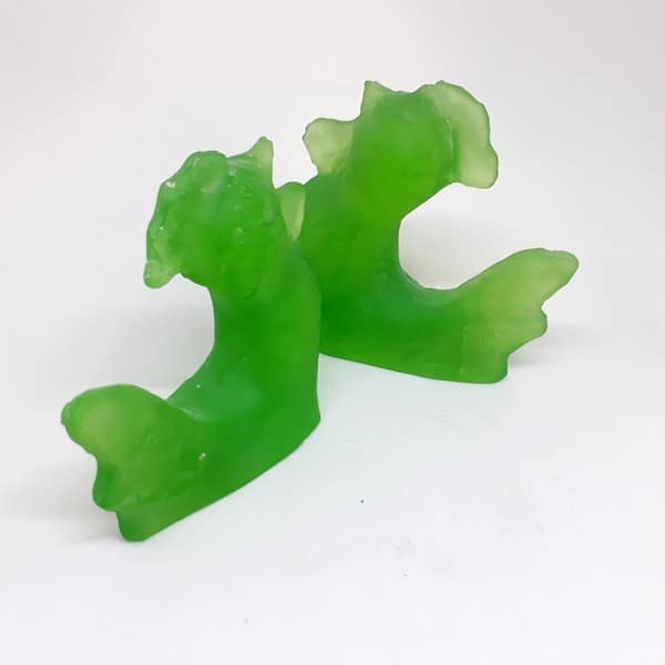 Cam Döküm İkiz Horozlar - Görsel 2