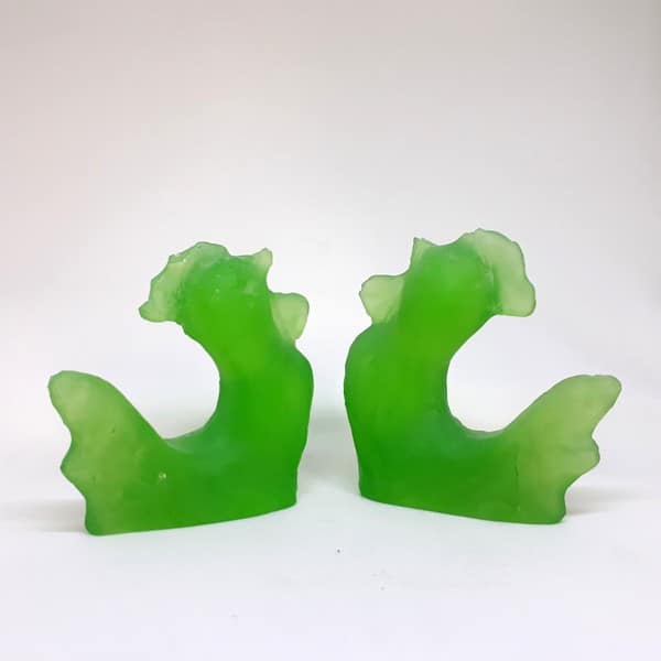 Cam Döküm İkiz Horozlar - Görsel 4