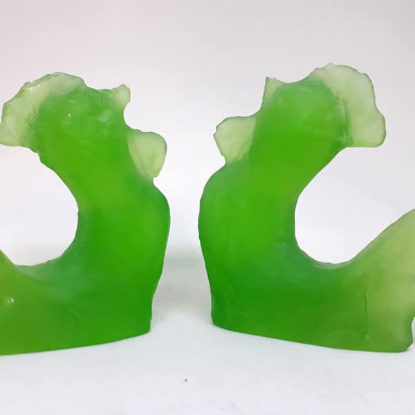 Cam Döküm İkiz Horozlar - Görsel 6