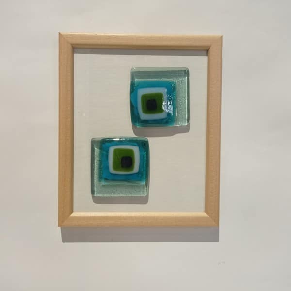 İkili Kare Cam Nazar