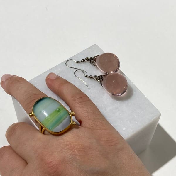 Pastel Renkler Elyapımı Yüzük - Görsel 5